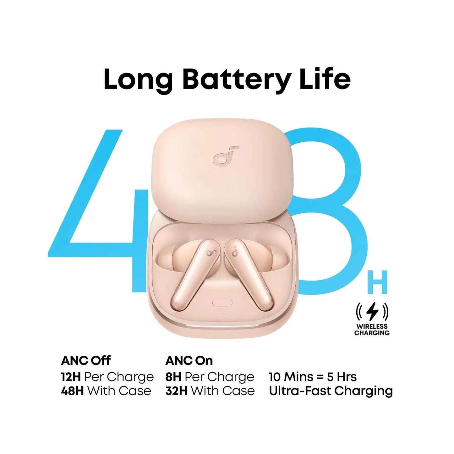 Anker Soundcore | True-Wireless-Kopfhörer | Liberty 5 | In-Ear | Geräuschunterdrückung | Pink