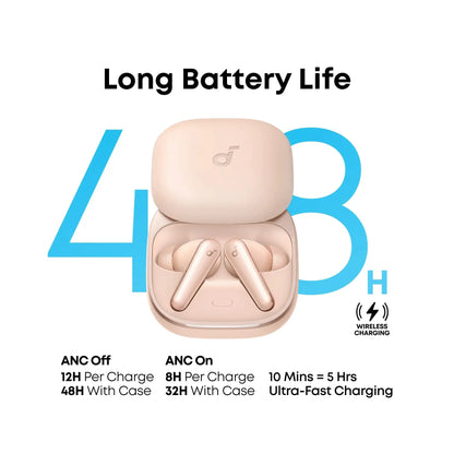 Anker Soundcore | True-Wireless-Kopfhörer | Liberty 5 | In-Ear | Geräuschunterdrückung | Pink