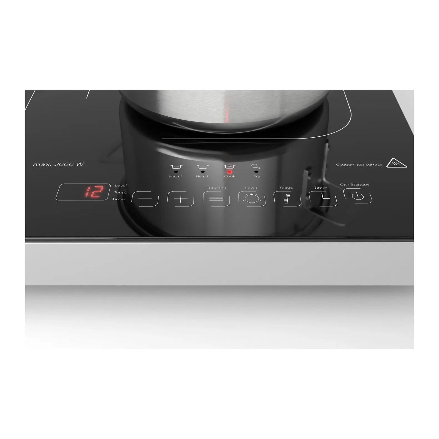 Caso | Hob | ProGourmet 3500 | Anzahl der Kochplatten/-zonen 2 | Schwarz