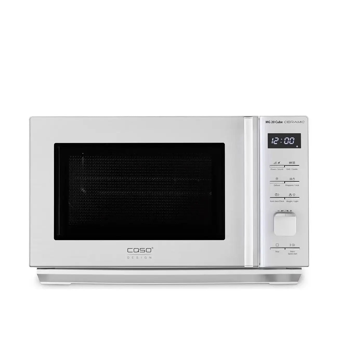 CASO Design | Four à micro-ondes avec gril | MG 20 Cube Ceramic | 20L | 800 W | Argent