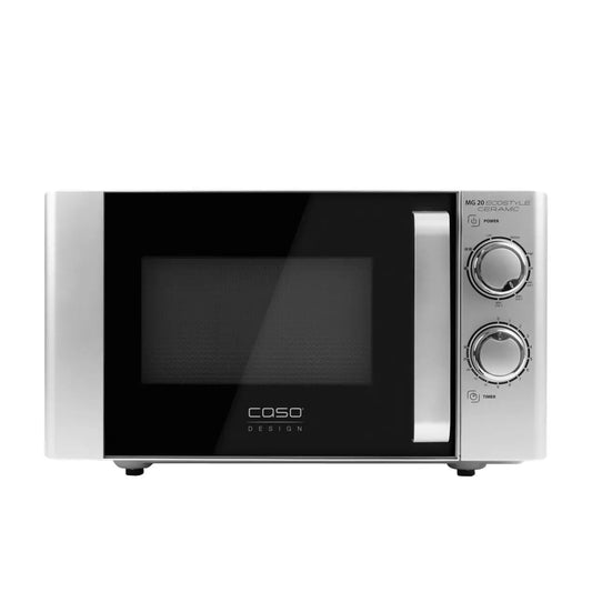 CASO Design | Four à micro-ondes avec gril | MG 20 Ecostyle Ceramic | 20 L | 700 W | Noir | Argent