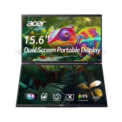 Acer | PD163Qsmiuux | 16 Zoll | IPS | Full HD (1080p) 1920 x 1080 bei 60 Hz | Silber