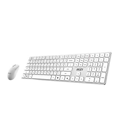 MSI | Tastatur- und Maus-Set | Forge K210 W Combo White US | Kabellos | US | Weiß