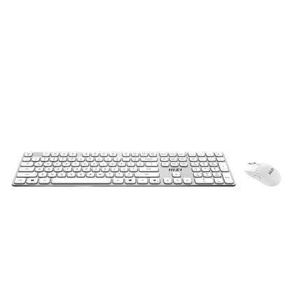 MSI | Tastatur- und Maus-Set | Forge K210 W Combo White US | Kabellos | US | Weiß