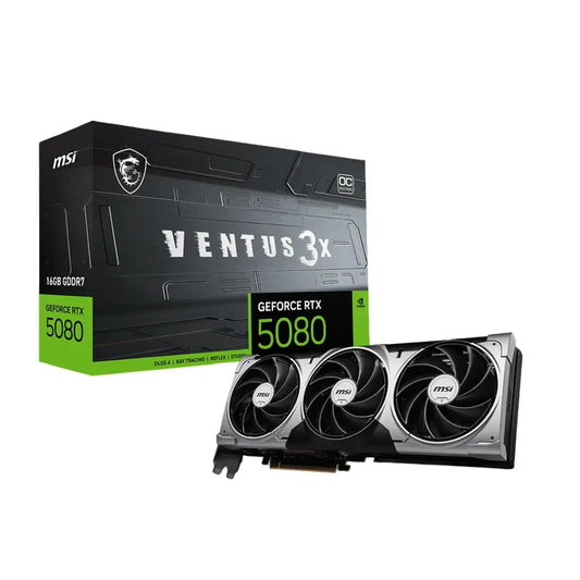 MSI | Graphics card | GeForce RTX 5080 16G VENTUS 3X OC | NVIDIA GeForce RTX 5080 | 16 GB