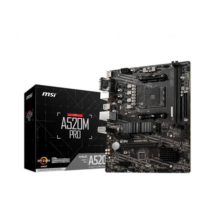 MSI | A520M PRO | Processor Socket AM4 | Chipset Type AMD A520