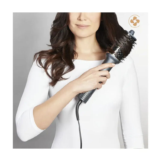 Rowenta | 3D Air Brush / Straightening Brush | UB9720E0 | 1100 W | Dark Blue/Copper