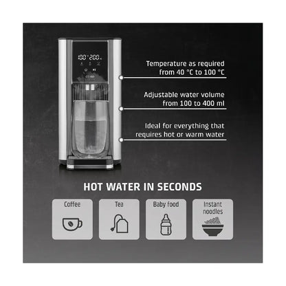 Caso | Distributeur d'eau chaude | HW 620 | 2600 W | 2,5 L | Commande tactile | Acier inoxydable/Noir