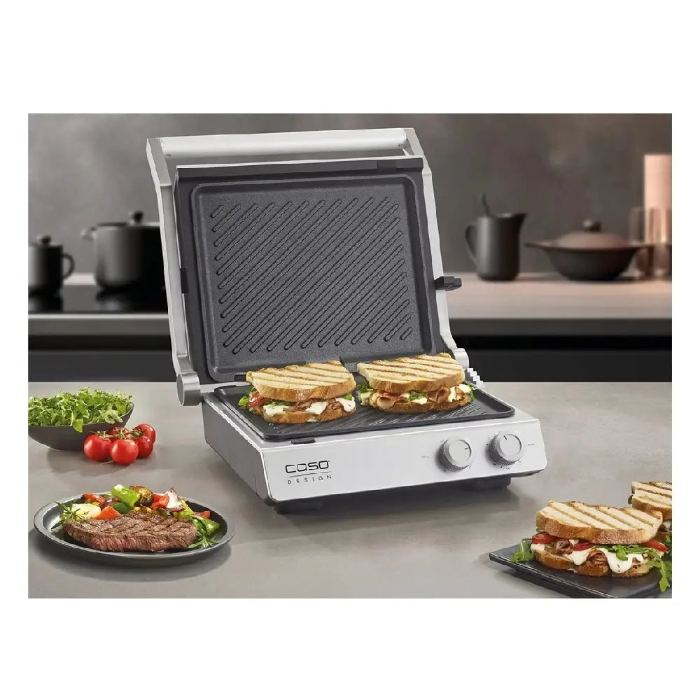Caso | Contact Grill | SteakChef 02837 | 2000 W | 100-220 °C | Stainless Steel