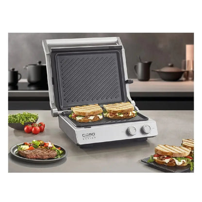 Caso | Contact Grill | SteakChef 02837 | 2000 W | 100-220 °C | Stainless Steel