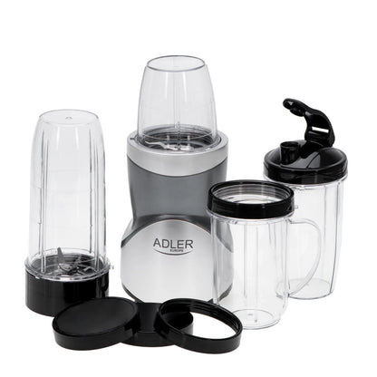Adler | Blender Smoothie Set | AD 4084 | Standmixer | 1200 W | Edelstahl