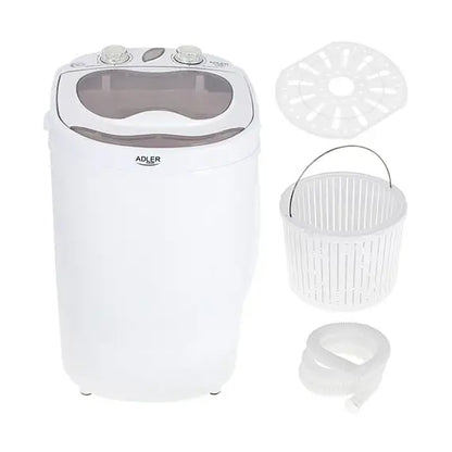 Adler | Mini-Waschmaschine | AD 8055 | Toplader | Fassungsvermögen 3 kg | Weiß