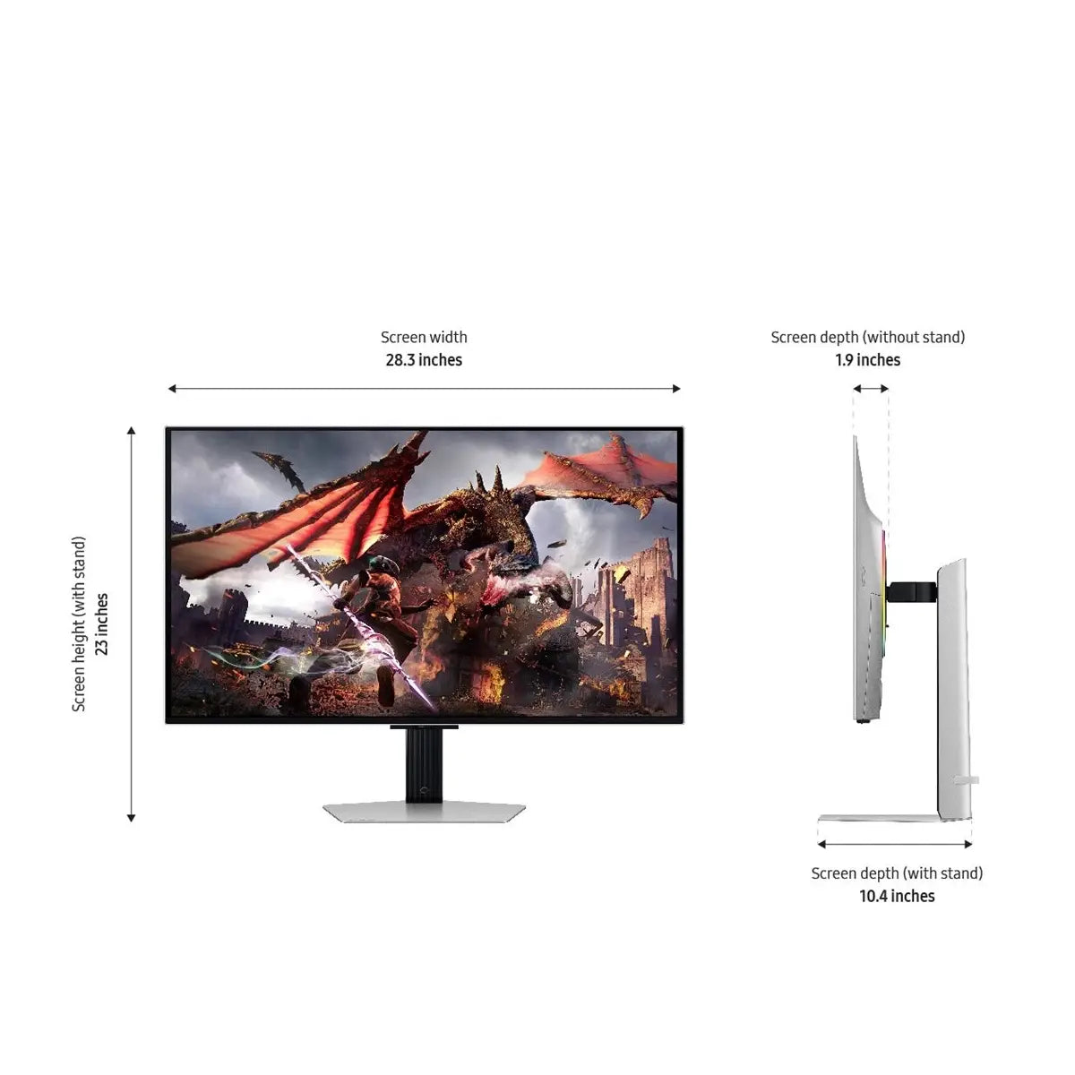 Samsung | Odyssey OLED G8 G80SD | S32DG802SU | 32" | UHD 3840 x 2160 | 250 cd/m² | Silver