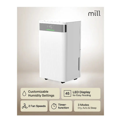 Mill | Dehumidifier | MDH20 | 20 L/day | 4.5 L | White