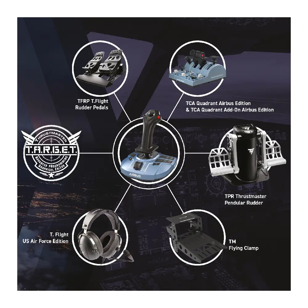 Thrustmaster | Joystick | TCA Sidestick Airbus Edition 2960844 | Wired | 17 Buttons | PC