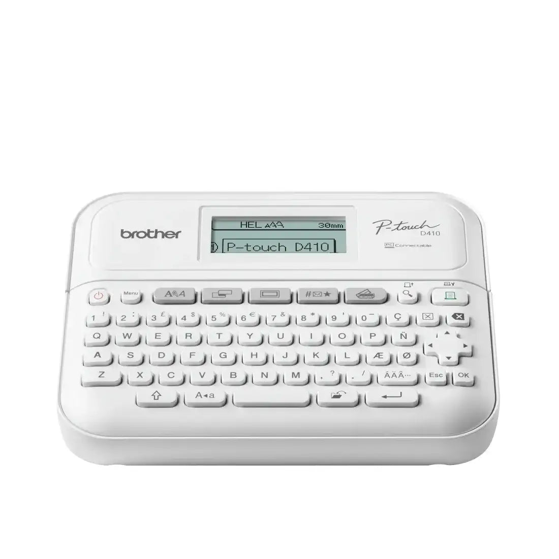 Brother | P-Touch PT-D410 | Wired | Monochrome | Thermal transfer | Grey | White