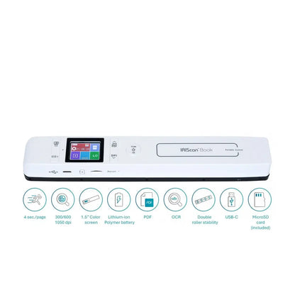 IRIS | IRIScan Book 7 | Document scanner | USB | 600 dpi |  White
