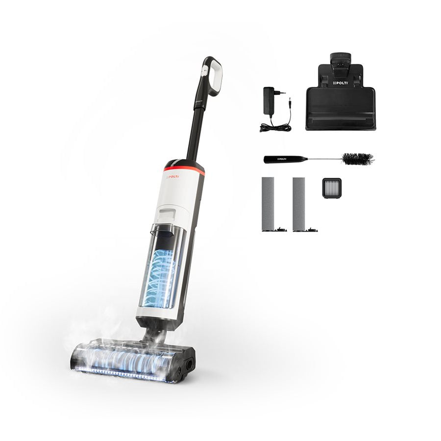 Polti | RollySteam WD30C | Cordless Steam Vacuum Cleaner | 450 W | 0.6 L | White/Black