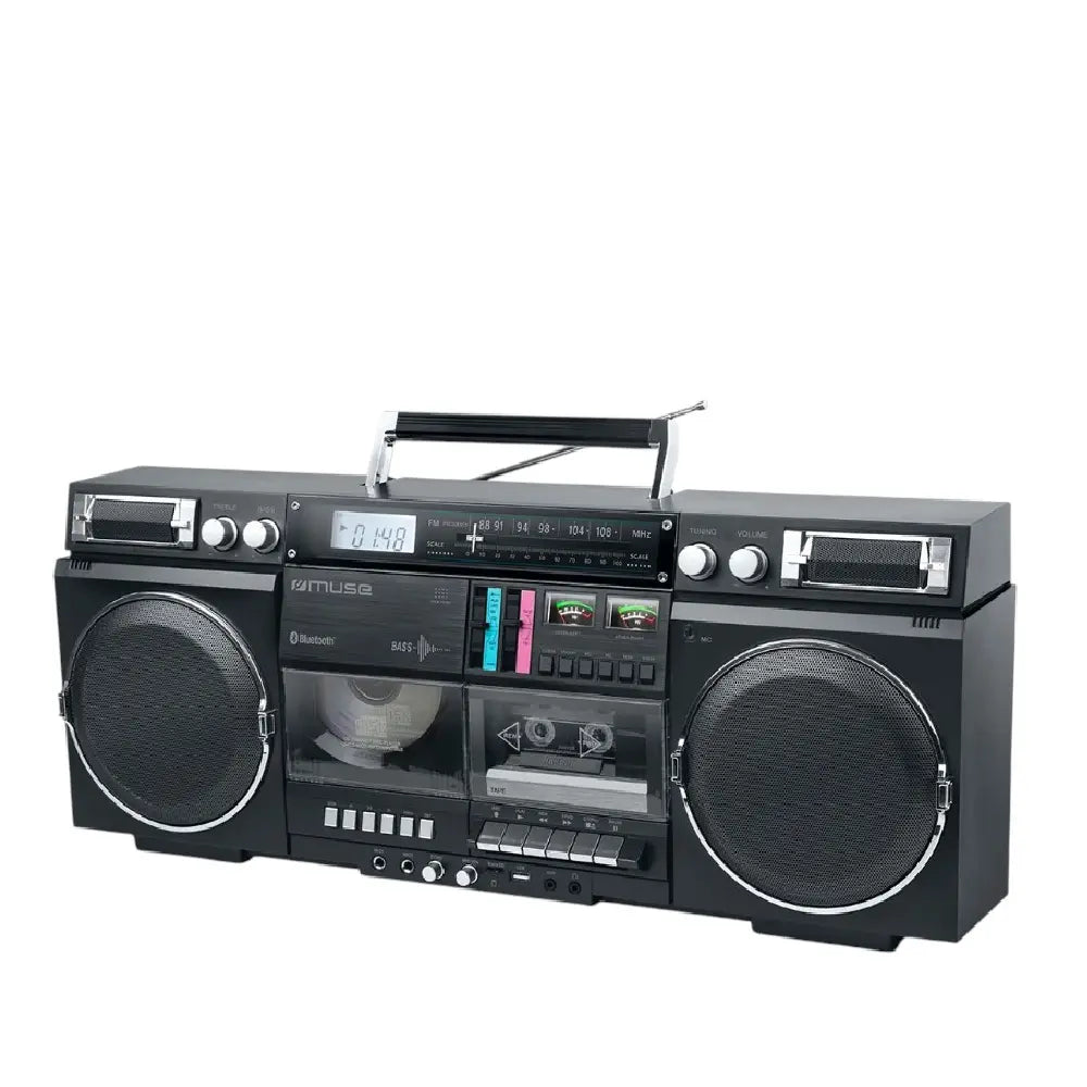 Muse | Ghetto Blaster | M-380 GB | CD | Cassette | Bluetooth | USB | Black