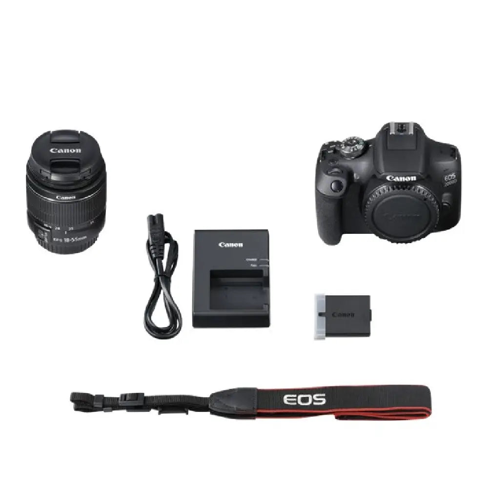 Canon | DSLR Camera | EOS 2000D Kit EF-S 18-55mm f/3.5-5.6 III | 24.1 MP | Black