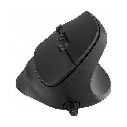 Natec | Vertical mouse | CRAKE 2 PRO | Optical | Wired | USB | 12800 dpi | Black