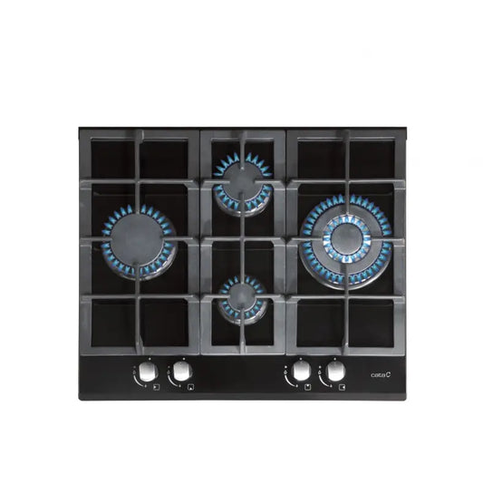 CATA | Hob | LCI 6031 B | Gas on glass | Rotary knobs | Black