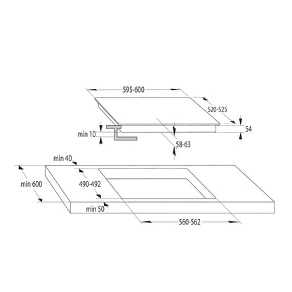 Gorenje | Hob | GI6401WSC | Induction | Touch | Timer | White