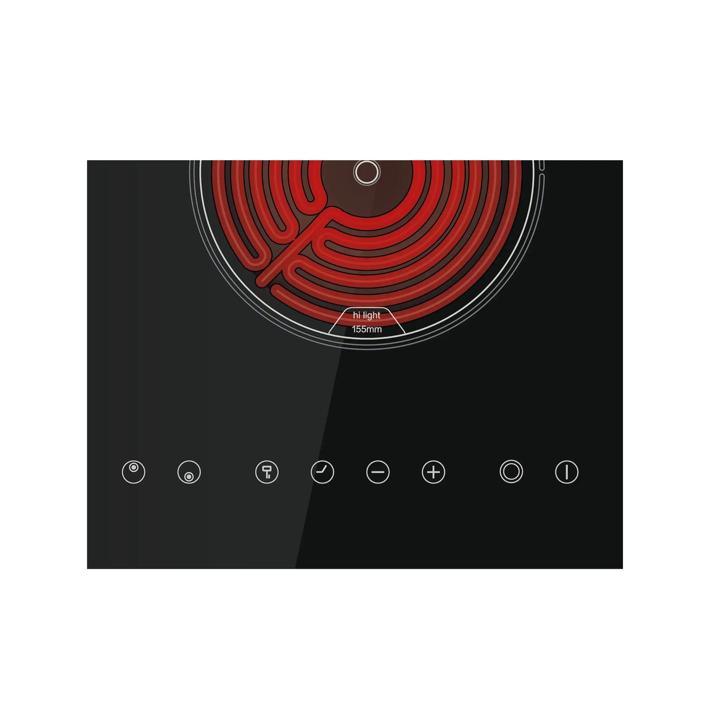 CATA | Hob | TD 3002 BK | Vitroceramic | Touch | Timer | Black