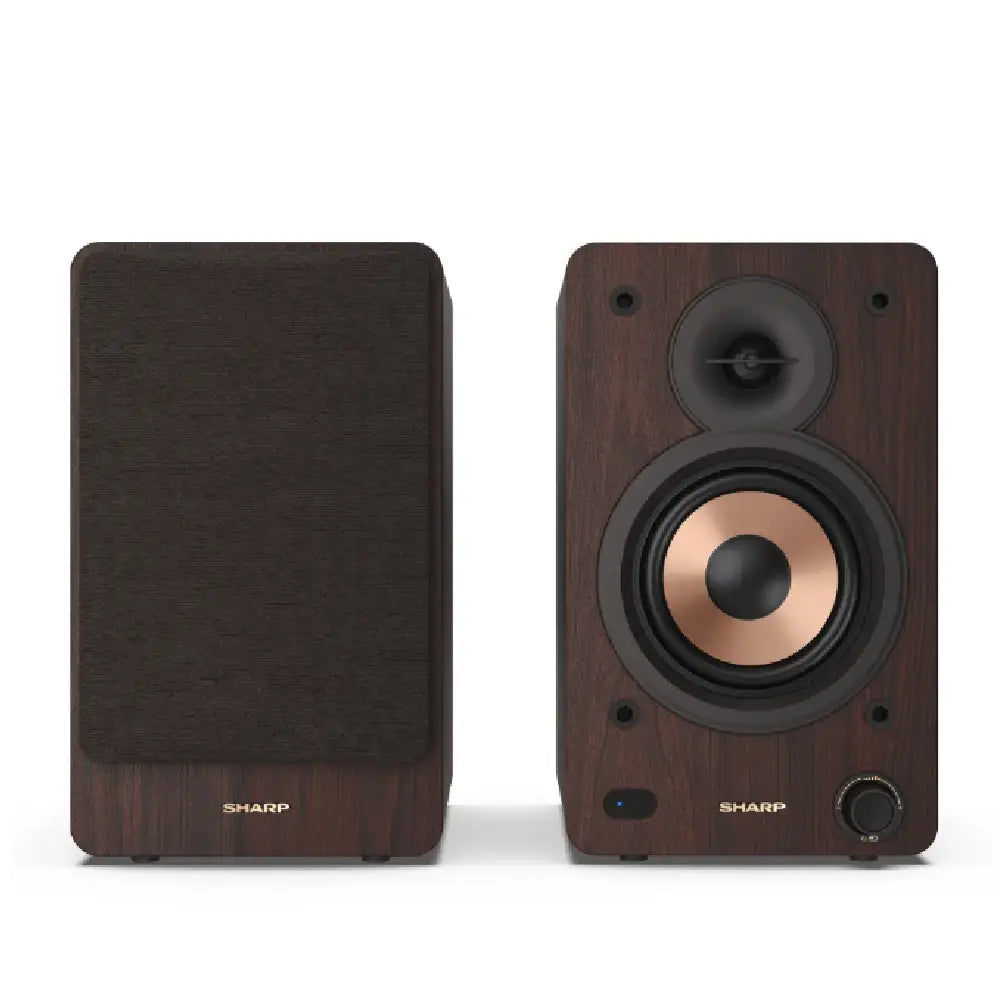 Sharp | Active Bookshelf Speakers | CP-SS30(BR) | 60 W | Bluetooth | Brown
