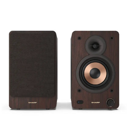 Sharp | Active Bookshelf Speakers | CP-SS30(BR) | 60 W | Bluetooth | Brown