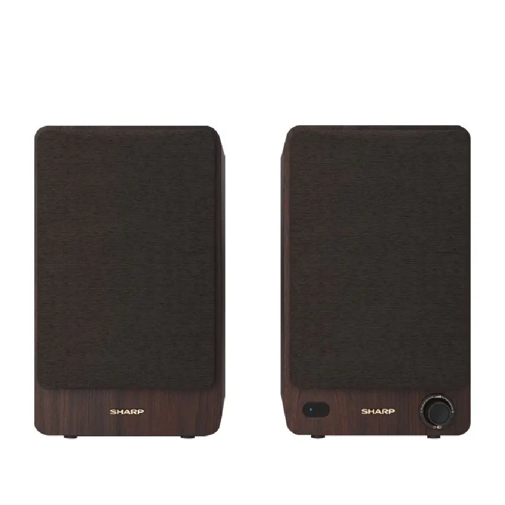Sharp | Active Bookshelf Speakers | CP-SS30(BR) | 60 W | Bluetooth | Brown