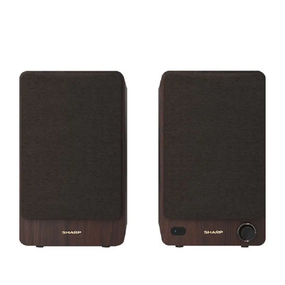 Sharp | Active Bookshelf Speakers | CP-SS30(BR) | 60 W | Bluetooth | Brown