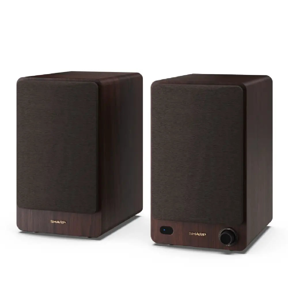 Sharp | Active Bookshelf Speakers | CP-SS30(BR) | 60 W | Bluetooth | Brown