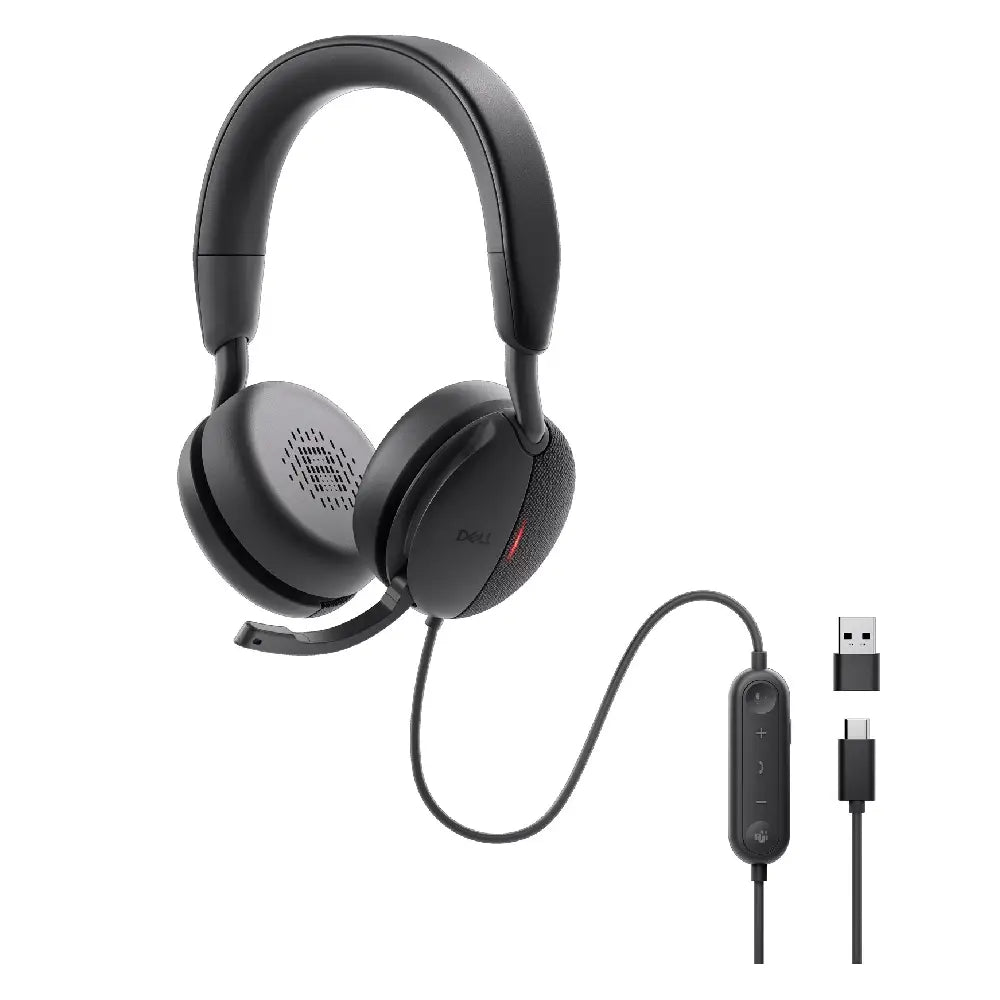 Dell | Headset | Pro Wired ANC Headset WH5024 | On-ear | USB-C | Active Noise Canceling | Black