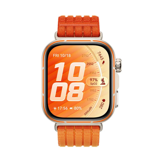 Huawei | Watch Fit | 5 Pro | Smartwatch | Orange | Gold | Curve Pay | Wasserabweisend