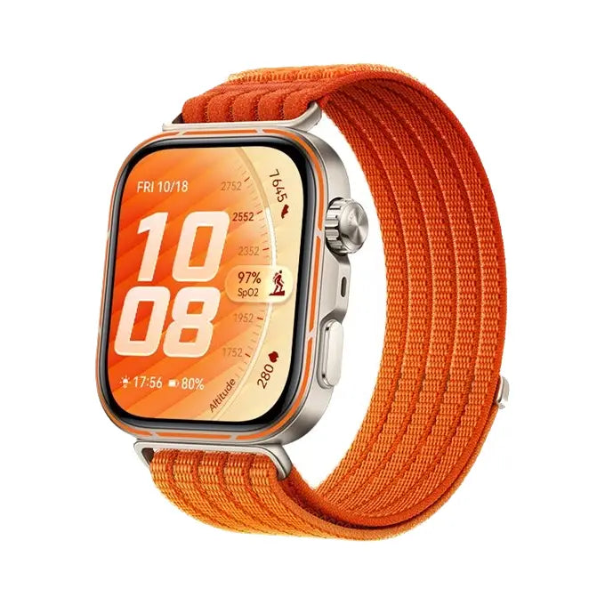 Huawei | Watch Fit | 5 Pro | Smart watch | Orange | Gold | Curve Pay | Water-resistant