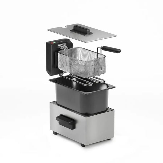 Tristar | Fritteuse | FR-9334 | 2000 W | Fassungsvermögen 3 L | Silber