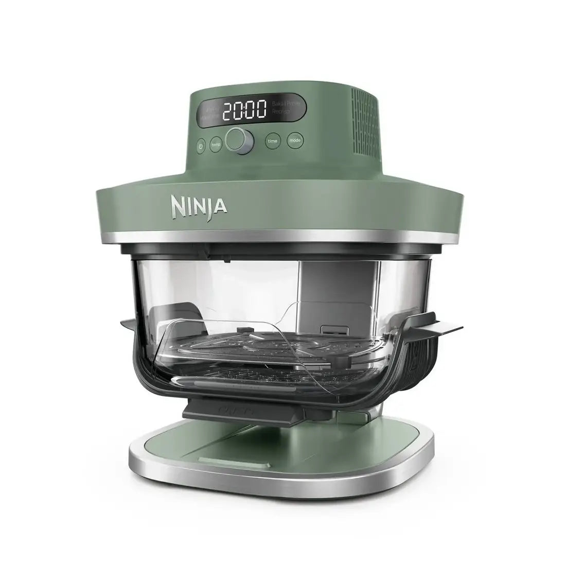 NINJA | 5-in-1 XL Glass Air Fryer | AS090EUGN Crispi Pro | 2050 W | 5.7 L | Moss Green