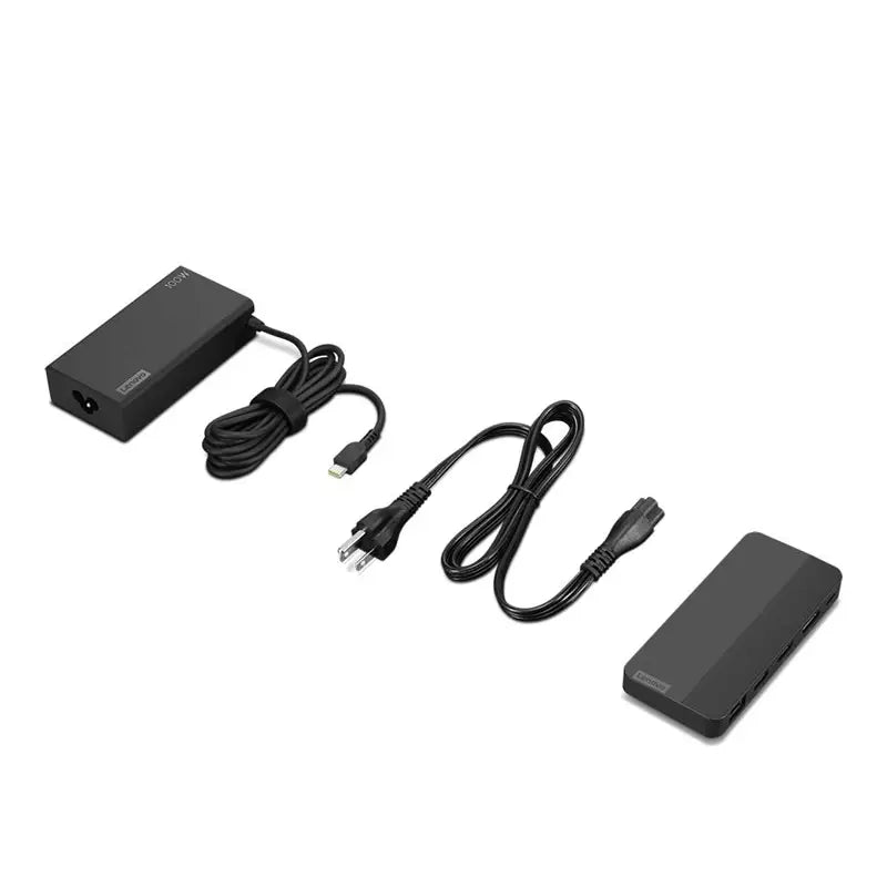 Lenovo | USB-C Dual Display Travel Dock with Adapter | 40B90100EU | 65 W