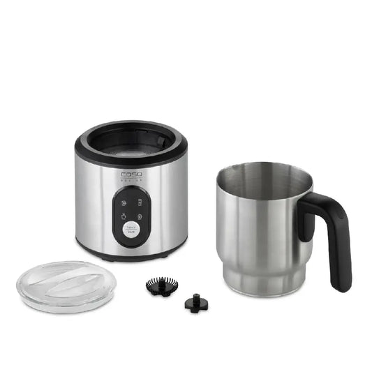 Caso | Milchaufschäumer | Crema & Choco Inox 01666 | 500 W | 350 ml (250 ml Schaum) | Edelstahl / Silber