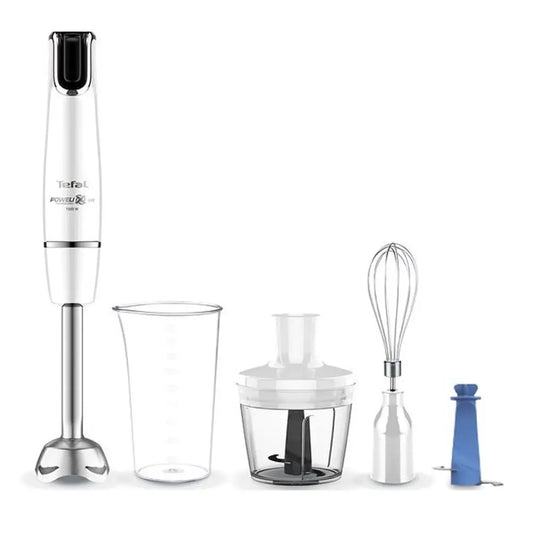 Tefal | Stabmixer-Set | InfinyForce HB944138 | 1000 W | Powelix Life | Schwarz / Silber / Weiß