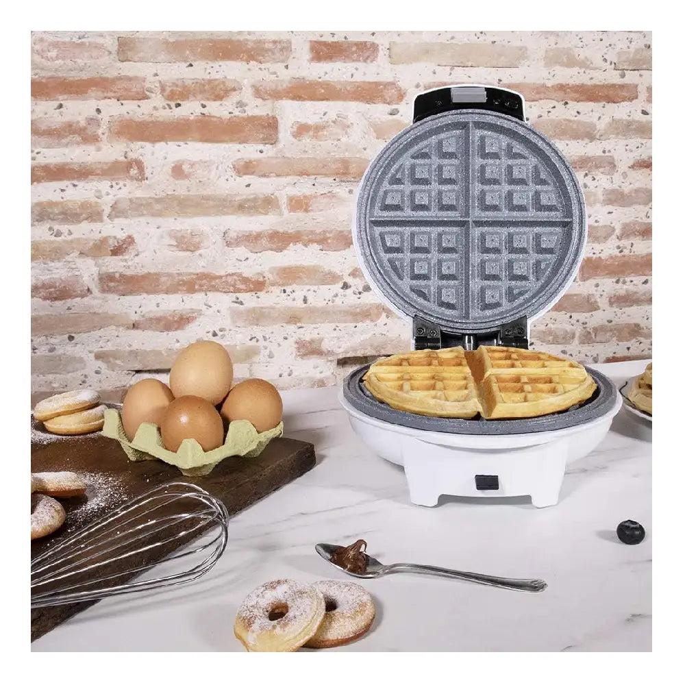 Cecotec | 3-in-1 Treat Maker | Fun Gofrestone 3in1 | 700 W | Interchangeable Plates | RockStone Coating | White