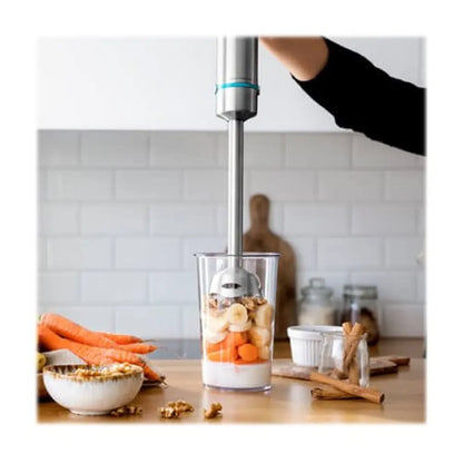 Cecotec | Hand Blender Set | Power TitanBlack 1200 XL PerfectCream&Crush | 1200 W | CrossBlades Titanium | XL Leg | Stainless Steel / Black