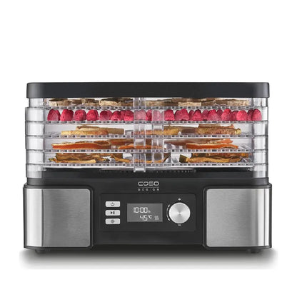 Caso | Food Dehydrator | DH 450 | 450 W | 5 Height-Adjustable Trays | 30–70 °C | Timer 0.5–48 h | Black & Stainless Steel