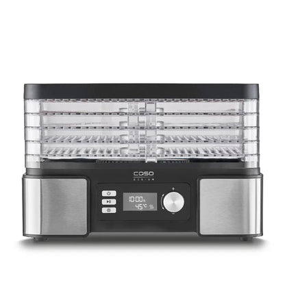Caso | Food Dehydrator | DH 450 | 450 W | 5 Height-Adjustable Trays | 30–70 °C | Timer 0.5–48 h | Black & Stainless Steel