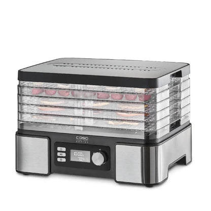 Caso | Food Dehydrator | DH 450 | 450 W | 5 Height-Adjustable Trays | 30–70 °C | Timer 0.5–48 h | Black & Stainless Steel