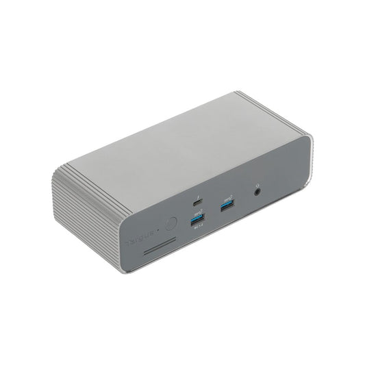 Targus | Thunderbolt 5 Triple Video 8K EcoSmart Dock with 140W EPR | DOCK230EUZ | Thunderbolt 5 Docking Station | Silver
