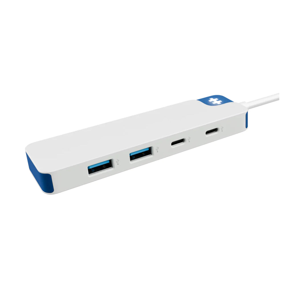 Hyper | HyperDrive Flex 4-Port USB-C Kombi-Hub | HD5200BUGL | USB-C Hub | Weiß/Blau