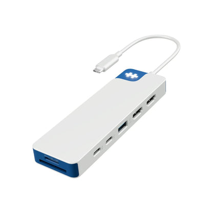 Hyper | HyperDrive Flex 9 Port Dual 4K HDMI Dock | HD4103BUGL | Station d'accueil USB-C | Blanc/Bleu