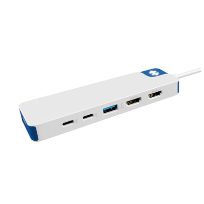 Hyper | HyperDrive Flex 9 Port Dual 4K HDMI Dock | HD4103BUGL | Station d'accueil USB-C | Blanc/Bleu